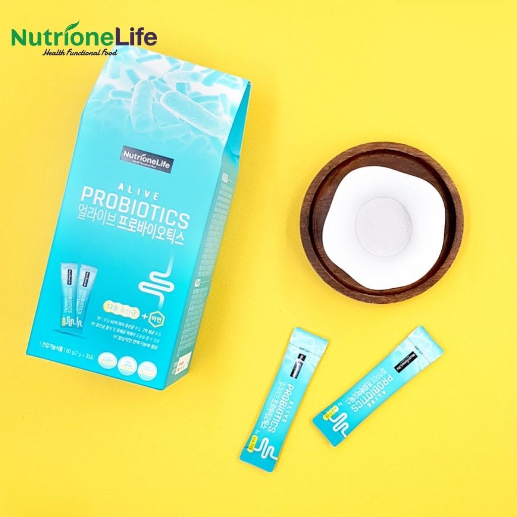 Ảnh Combo 10 Gói Men Vi Sinh NUTRIONELIFE Alive Probiotics Bổ Sung Lợi Khuẩn Hàn Quốc, Tăng Cường Miễn Dịch 2g/Gói 2