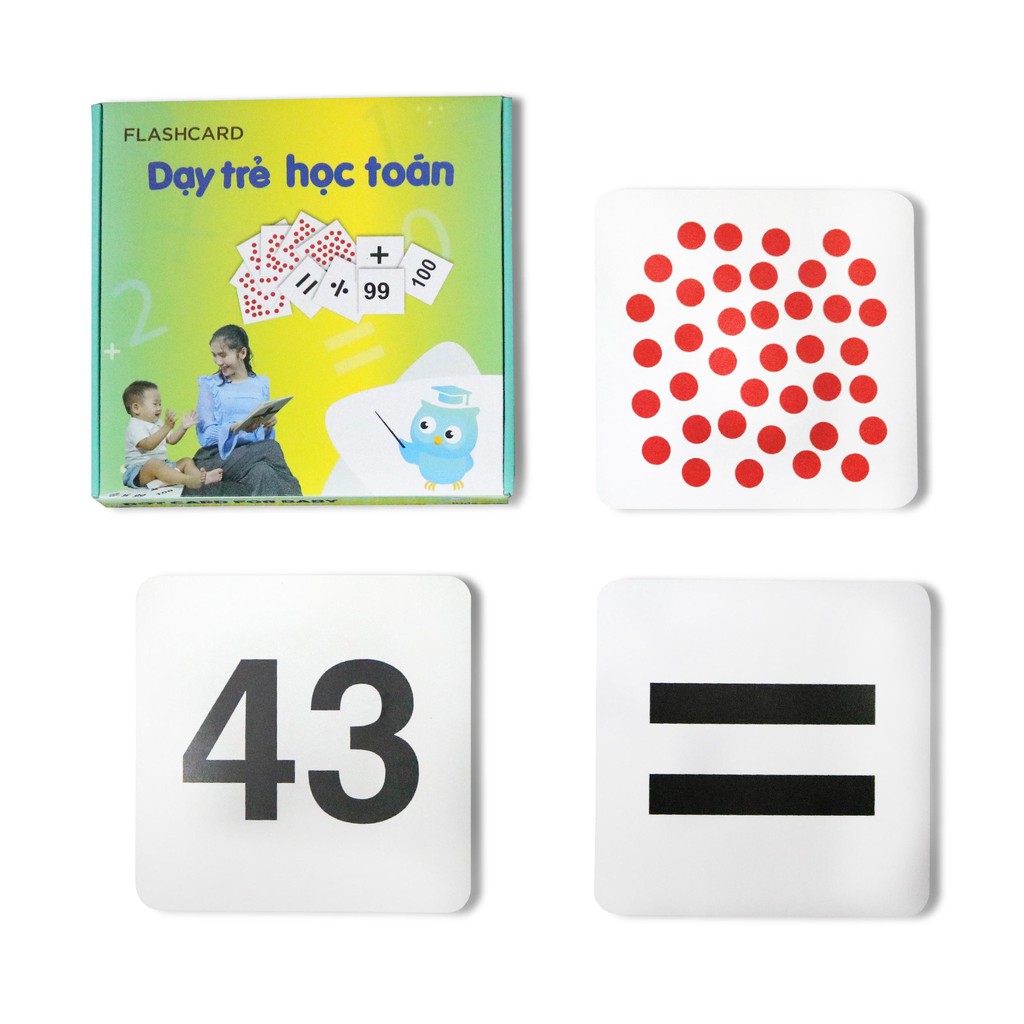 Ảnh Flashcard Dạy Trẻ Học Toán Glenn Doman- Bộ 59 Thẻ Học Thông Minh Phát Triển Tư Duy Logic Cho Trẻ Từ 0-6 Tuổi 2