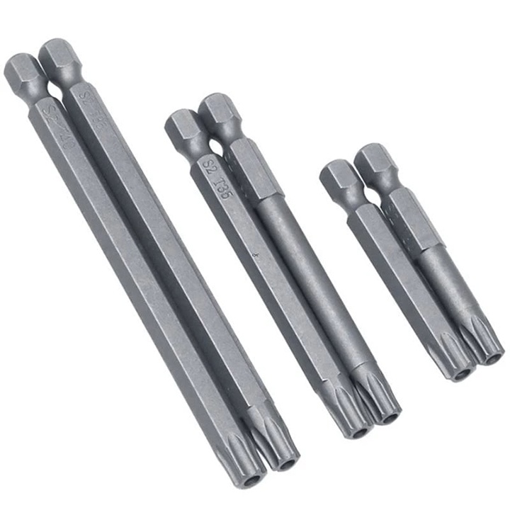 Tua vít lục giác bông chuôi lục , bộ tua vít đa năng - bộ vít lục giác hoa thị thép hợp kim S2 , đầu vít có từ