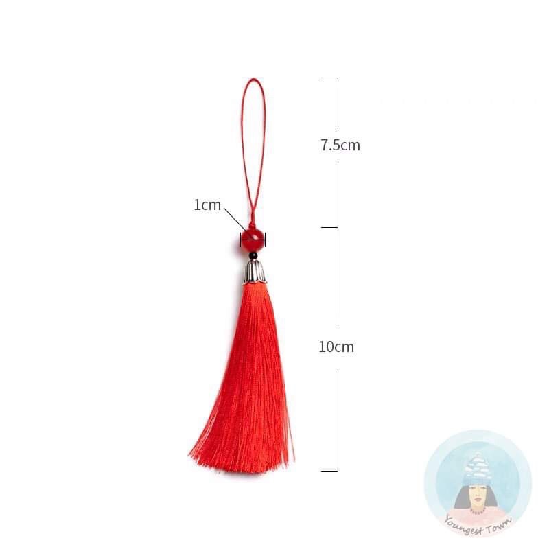 Phụ kiện tua rua trang trí màu sắc dùng để trang trí túi cói, trang trí phòng  hoặc móc khoá