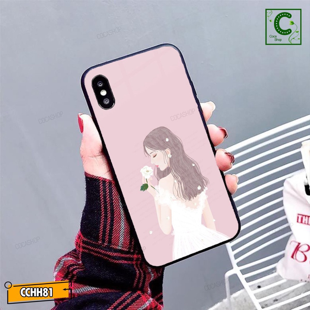 Ốp lưng iphone mặt kính mặt sáng bóng in hình cực đẹp, siêu bền - Cô dâu mặc váy trắng xinh đẹp lộng lẫy