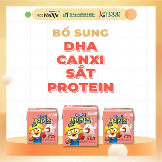 10 hộp Sữa dinh dưỡng Nucare Mykids Pororo vị dâu DAESANG WELLIFE Nucare Mykids 150ml x10