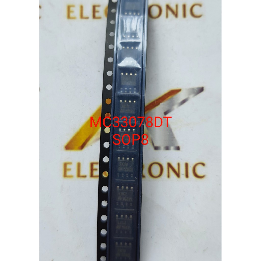 Lotto Da 5 MC33078DT / MC33078D - Amplificatore Operazionale SOP-8, Nuovi