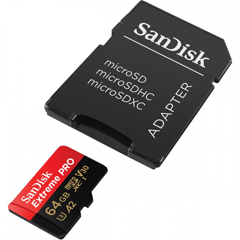 Thẻ nhớ MicroSDXC SanDisk Extreme PRO A2 - 64GB V30 U3 Class 10 UHS-I ...