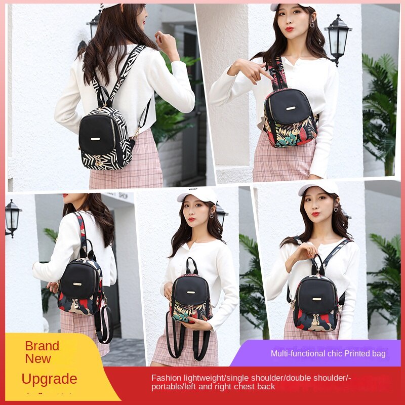 Túi xách nữ Ba lô phong cách mới Ba lô Oxford Ba lô Nylon dung tích lớn Ba lô du lịch nhẹ thời trang Ba lô du lịch đa lớp phong cách Hàn Quốc Ba lô nhiều lớp phù hợp cho nữ Ba lô chống nước đơn giản Người ảnh hưởng Túi vải mini Túi đeo ngực đa chức năng M