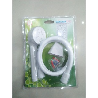 Vòi hoa sen WATERTEC màu trắng WT001V nhựa ABS/PP/POM Malaysia