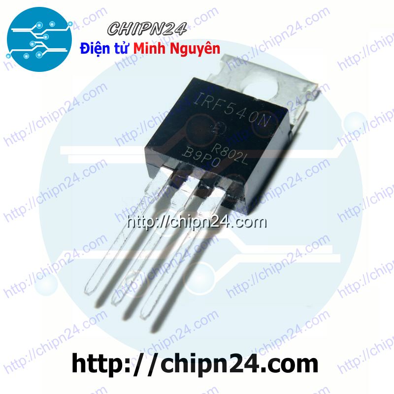 DAOKAI IRF540 Transistor Mosfet IRF540N Transistor MOSFET In Linea 33A 100V A Canale N TO-220 Con Kit Di Montaggio Per Cacciavite Con Dissipatore Di Calore In Alluminio, Per Fai Da Te (20 Pezzi - Foto 12