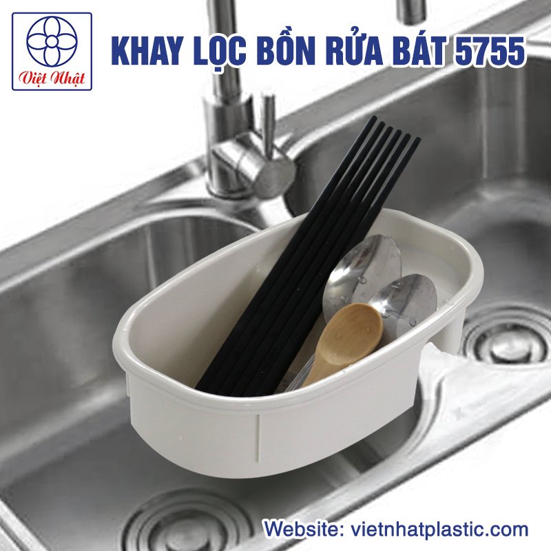 Khay Nhựa Lọc Rác, Thức Ăn Thừa Khay Lọc Bồn Rửa Bát Việt Nhật Cao Cấp 5755