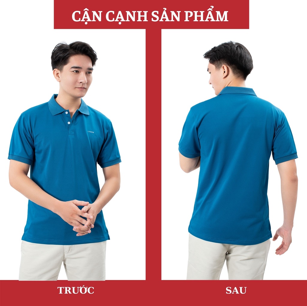 Mô tả Áo thun có cổ nam (polo) nhiều màu LADOS - 39084 chất vải dày dặn thấm hút mồ hôi - 4