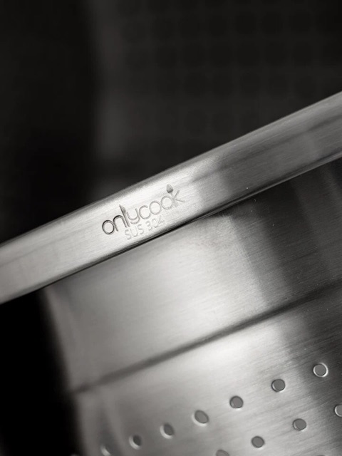 Bộ thau rổ inox 304 loại mờ - Onlycook nhiều kích thước