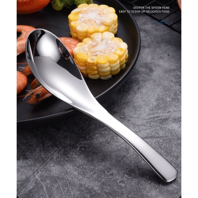Muỗng thìa ăn phở súp inox 316 sáng bóng, cao cấp, sang trọng, tinh tế