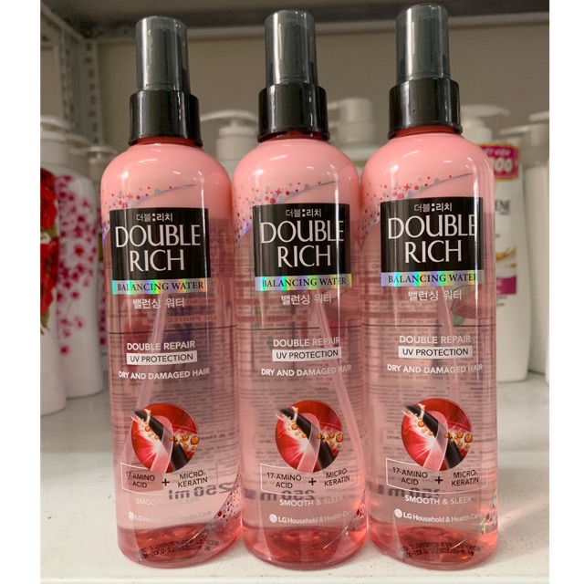 [ chính hãng] Xịt Dưỡng Tóc Mềm Mượt Double Rich 250ml mầu hồng | BigBuy360 - bigbuy360.vn