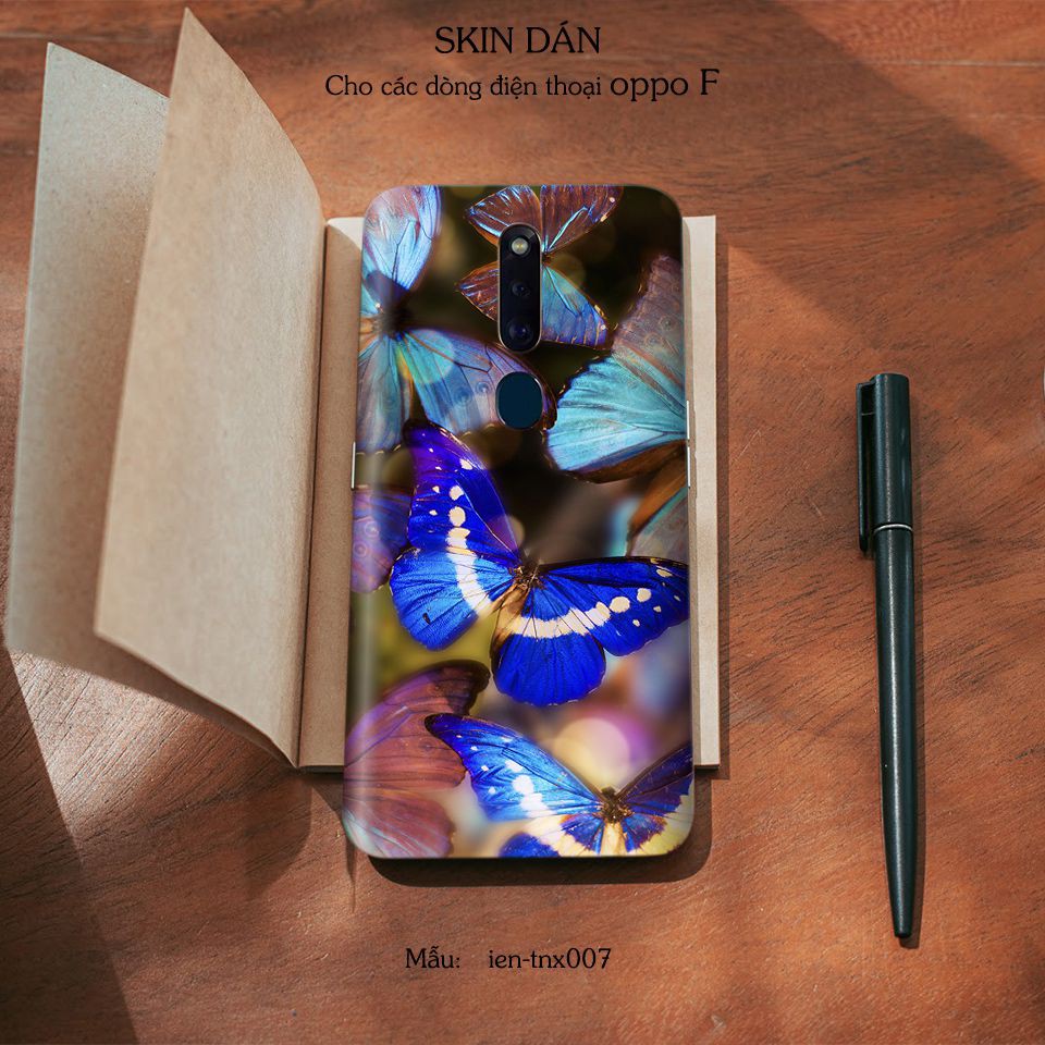 Miếng dán skin cho các dòng điện thoại Oppo F7 - F9 - F11 - F1Pro - F1s in hình đa dạng theo yêu cầu