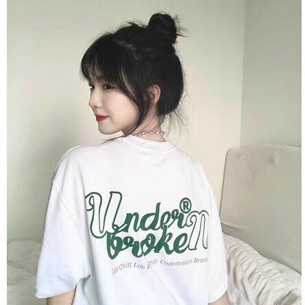 Áo thun unisex nam nữ form rộng tay lỡ - under broken