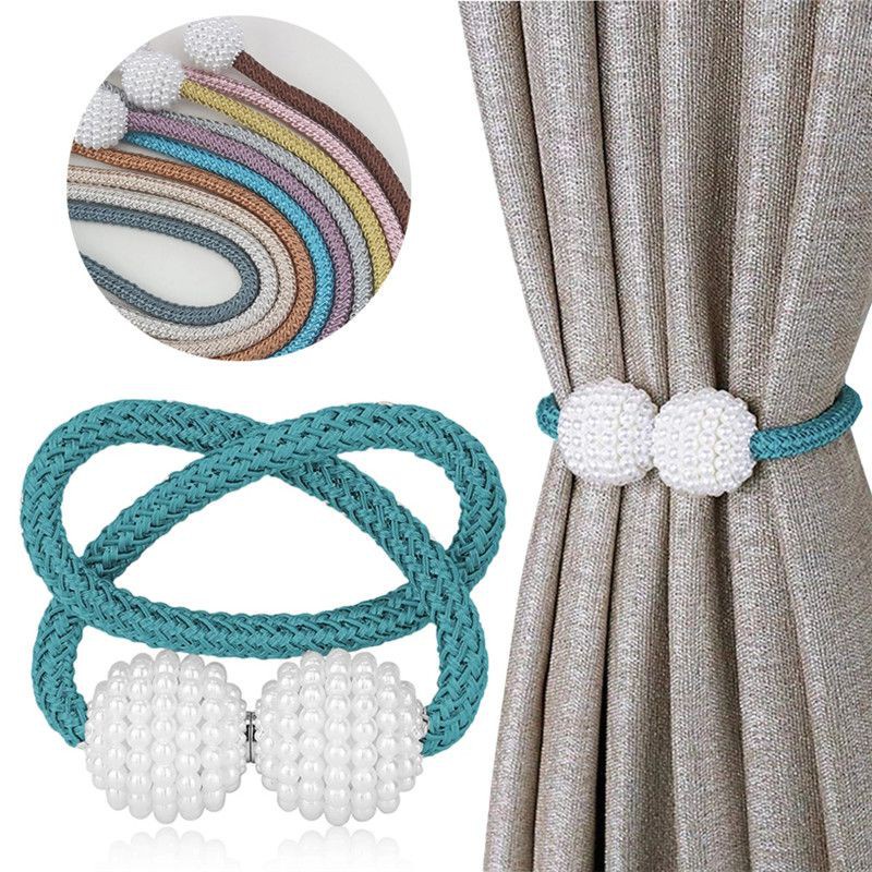 Dây buộc rèm dạng nam châm hút thiết kế dây bện tiện lợi không cần khoan lỗ