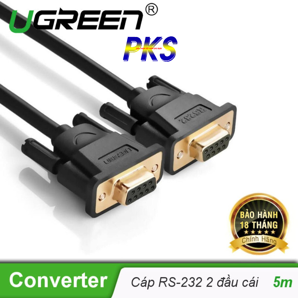 Dây cáp COM RS-232 2 đầu dài 5M UGREEN DB101 - Hãng phân phối chính ...
