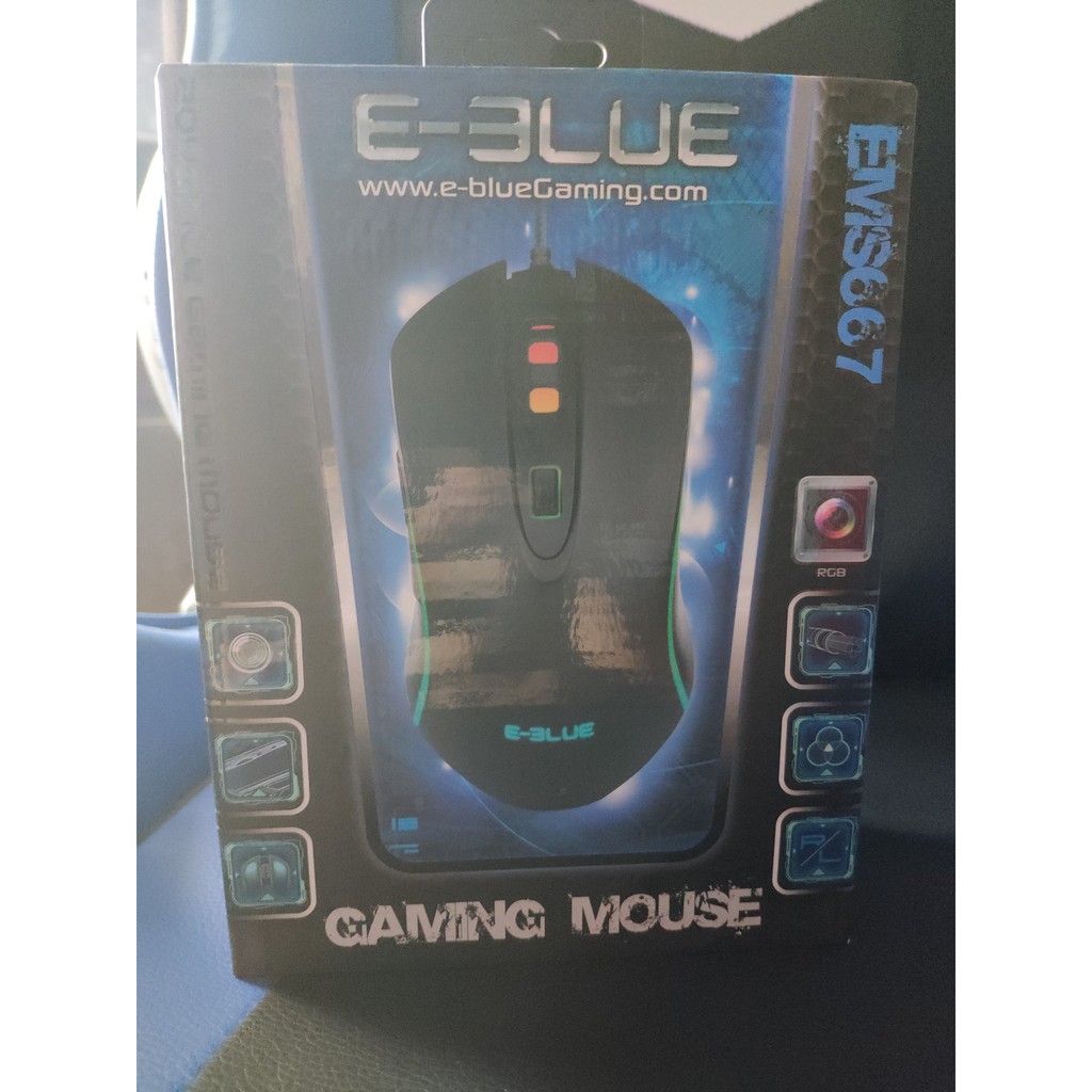 Mouse Eblue EMS667 RGB Gaming Black + tặng kèm 1 lót chuột. | Shopee ...