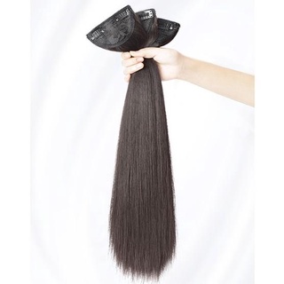 Set Tóc Giả Kẹp thẳng 55cm, phong cách Hàn Quốc, set 3 mảnh làm dày tóc, tự nhiên mềm đẹp HaminStore