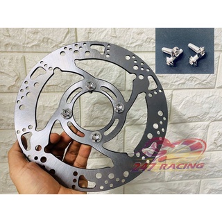 Đĩa thắng Phay CNC bước chân tặng kèm 4 ốc SALAYA inox 304 gắn xe máy Sirius,Exciter,Wave,Blade,RSX...