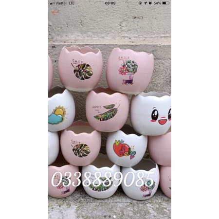 (CHỌN CHẬU) Chậu Sứ MINI Bát Tràng In hình, miệng sóng. Trồng Cây Cảnh, Sen Đá, Xương Rồng,hoa