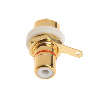 MOON 2 Chiếc CMC Mạ Vàng Đồng RCA Nữ Phono Jack Bảng Gắn Khung Xe Kết Nối