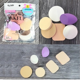 Bộ 6 Bông Mút Trang Điểm/Tán kem Nền Đa Năng Makeup