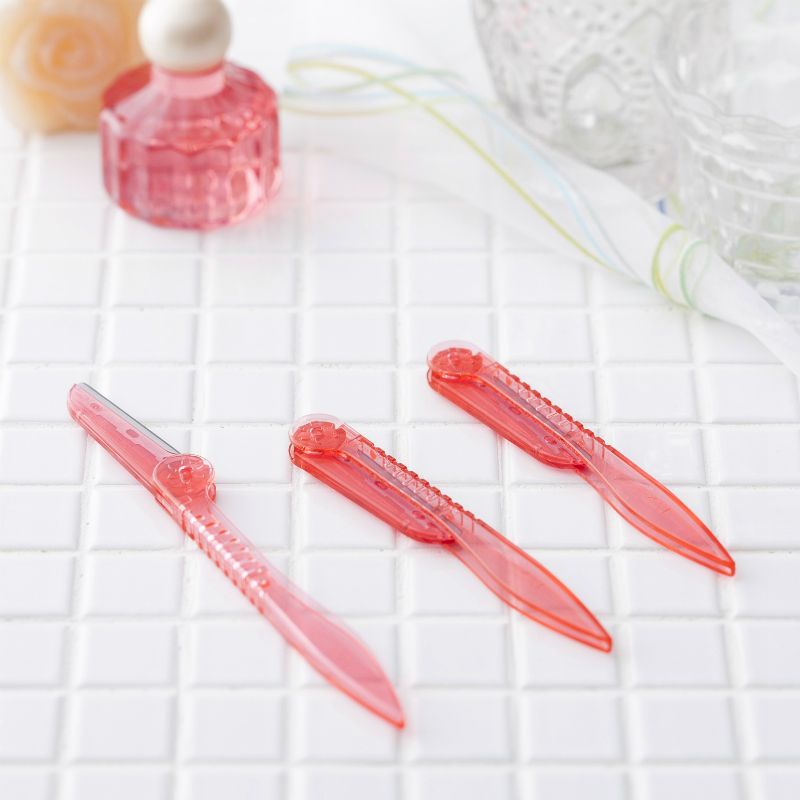 Dao Cạo Lông Mày Cán Gập Kai 01243 - 3P (Set 3 Cây)