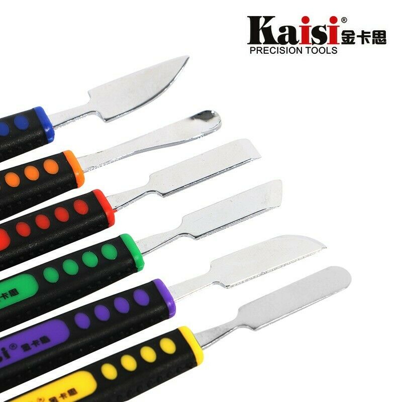 Kaisi 6 Cái Hai Đầu Kim Loại Spudger Bộ Cho iPhone iPad Máy Tính Bảng Điện Thoại Di Động Prying Mở Bộ Dụng Cụ Sửa Chữa Tay Bộ Dụng Cụ