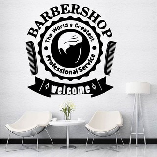 Decal Trang trí Barber, Salon cắt tóc, tạo điểm nhấn, thu hút khách hàng P5