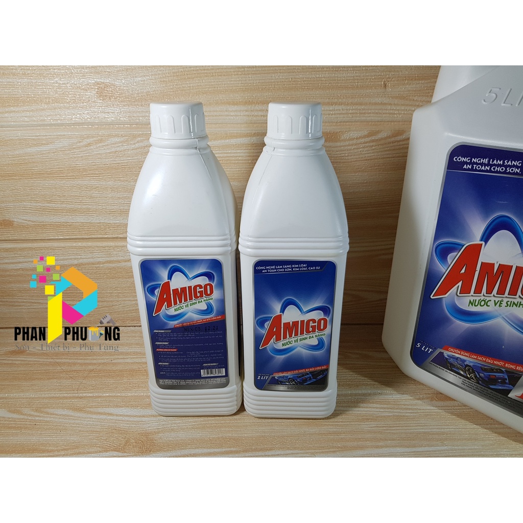 [CHÍNH HÃNG] TẨY RỬA DẦU NHỚT/ NƯỚC VỆ SINH ĐA NĂNG AMIGO TẨY DẦU NHỚT 1Lít (Có Hóa đơn VAT)