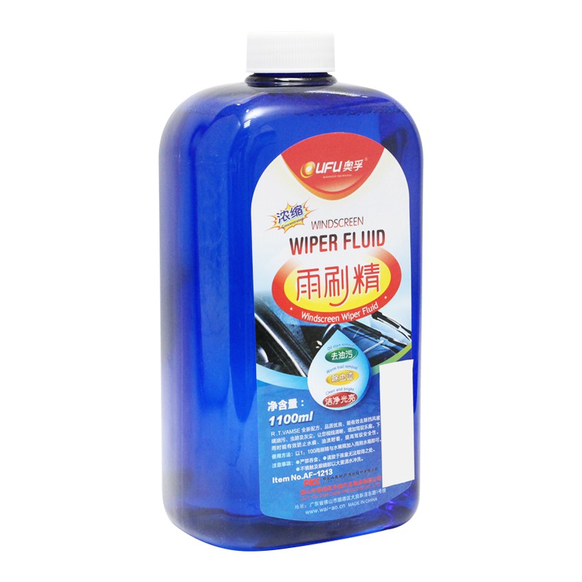 Nước Châm Gạt Kính Xe Đậm Đặc OUFU AF-1213 1.1L Phù Hợp Cho Nhiều Dòng Xe Ô Tô Xe Hơi Xe Tải Nên Pha Loãng Tỷ Lệ 1.1