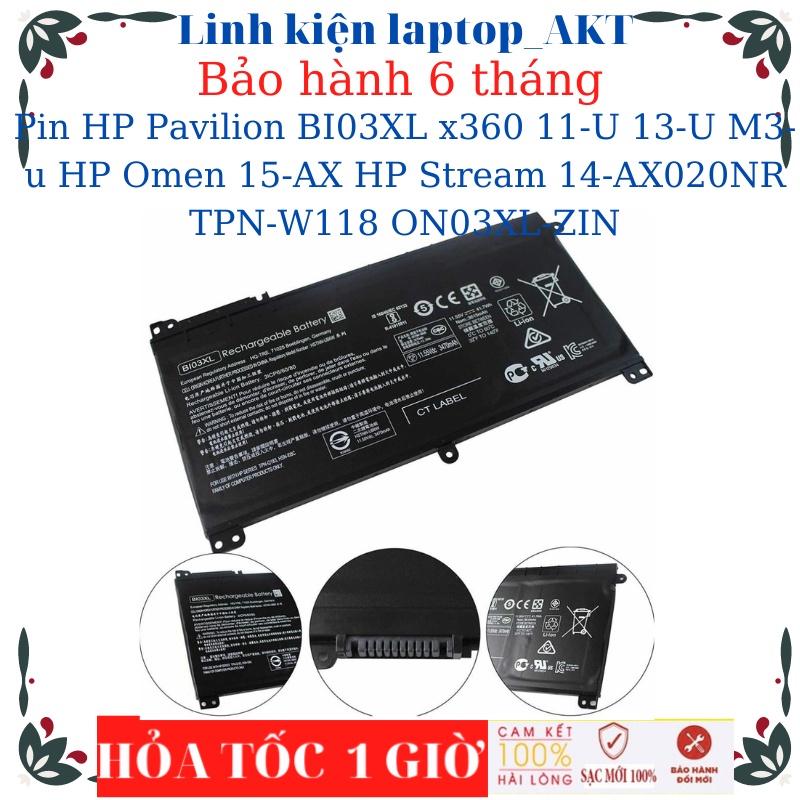 Pin Laptop HP Pavilion X360 11-U 13-U M3-U HP Stream 14-CB 14-AX 14