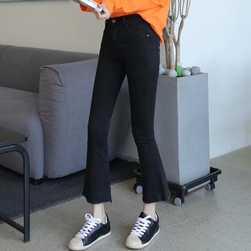 Ảnh Quần jeans nữ DADUHEY ống loe thời trang 2