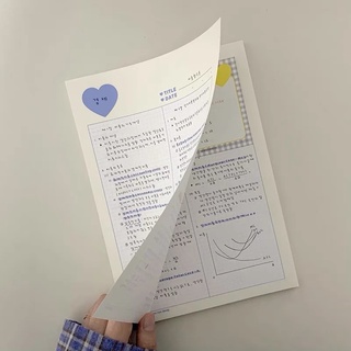 Tập giấy take note B5 màu pastel xinh xắn 30 tờ