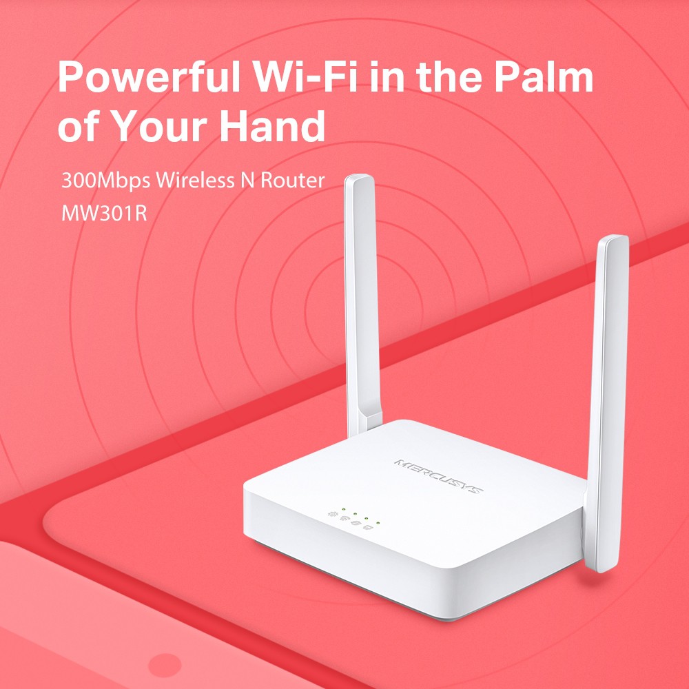 Ảnh Bộ Phát Wifi Mercusys MW301R chuẩn N 300Mbps 4