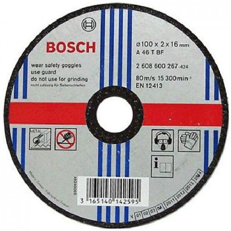 Combo 5 đá cắt sắt Bosch 2608600267 100x2x16mm