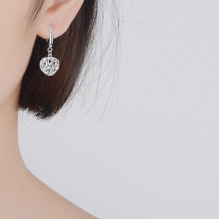 Bông tai trái tim lồng đá BHBT362