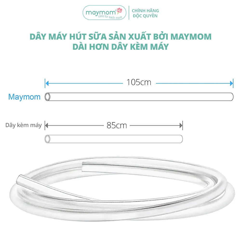 Ảnh Dây Hút Sữa Unimom Thương Hiệu Maymom, Không Chứa BPA, An Toàn 100%, Vệ Sinh Dễ Dàng 4