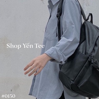 Áo sơ mi dài tay 1 túi , chất thô QC mềm mát