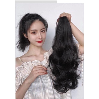 Tóc Giả Ngoặm Đuôi Xoăn Lọn To Dài 45cm Hamin