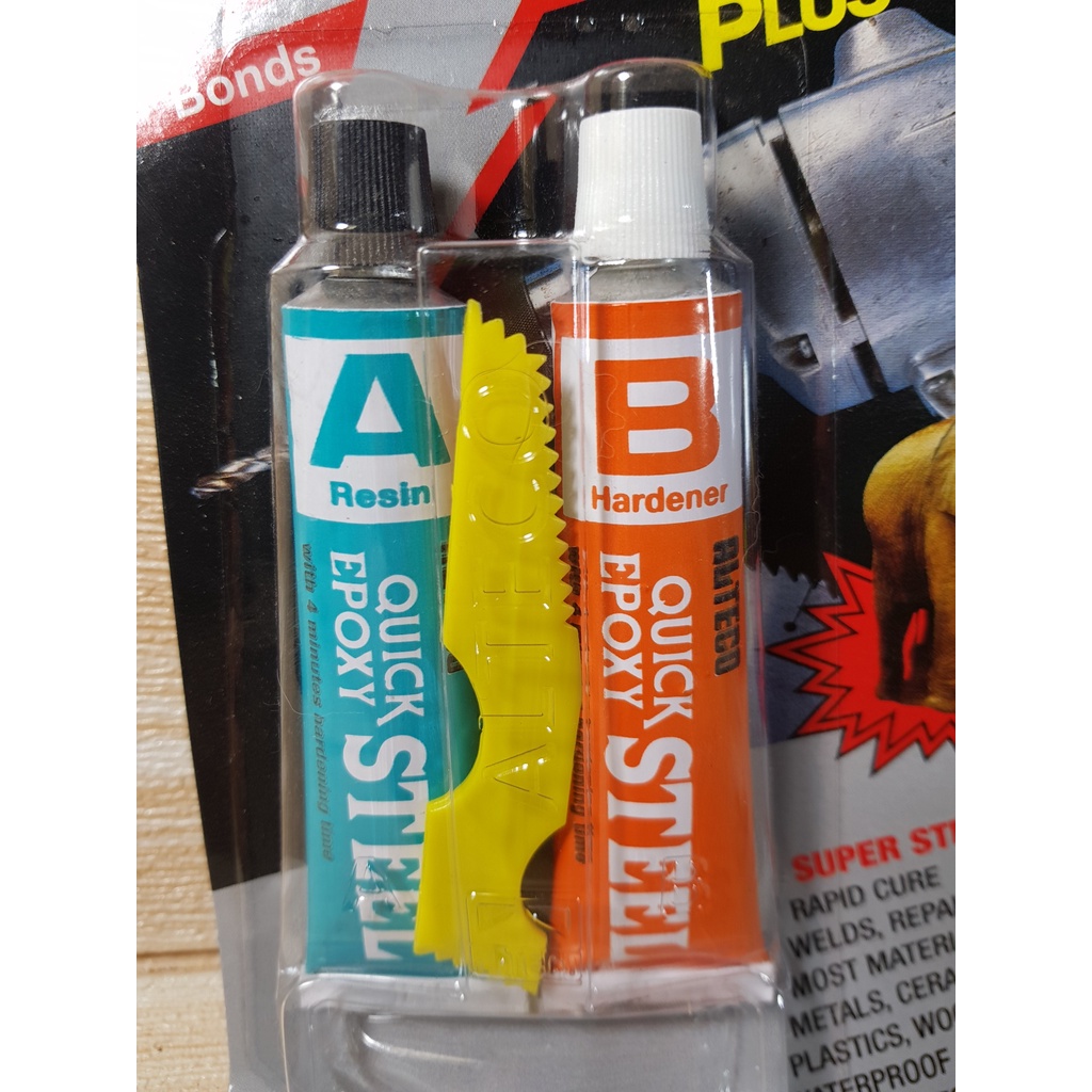 Keo AB 2 Thành Phần Thái Lan Quick Epoxy Steel Alteco 56.7G / Keo Dán Đa Năng Chịu Nhiệt, Chịu Nước, Dán Nhựa, vvv