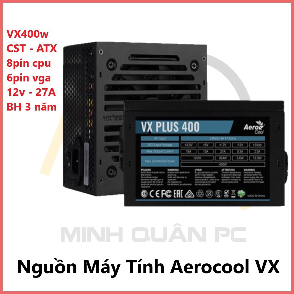 Nguồn máy tính Aerocool VX Plus 400 – 400W | Shopee Việt Nam