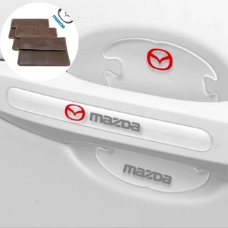 Bộ 10 miếng dán silicon tay, hõm, gương ô tô logo hãng xe MAZDA -  Mazda 2, Mazda 3, Mazda 6, CX5, CX8, BT50, CX3, CX30