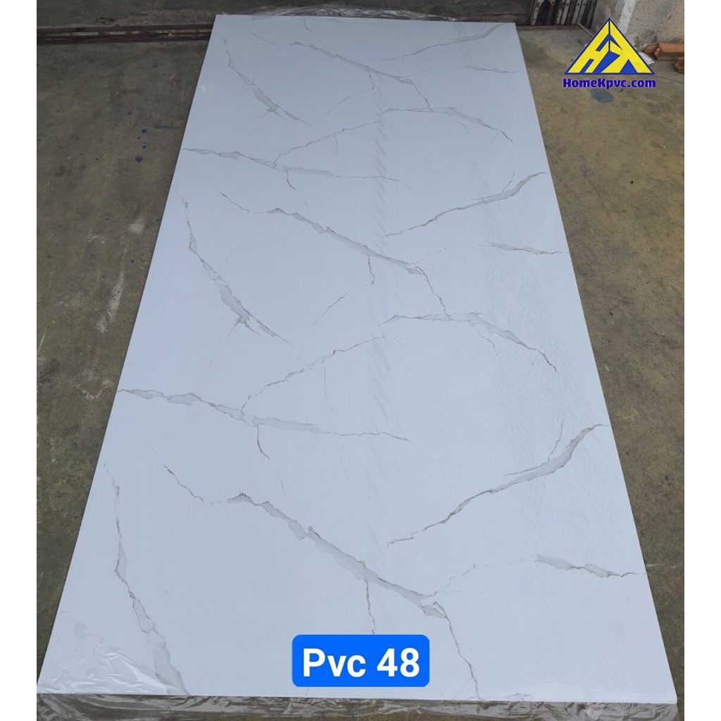 Tấm PVC Vân Đá 1,22x2,44m Màu Trắng Vân Mây | Shopee Việt Nam