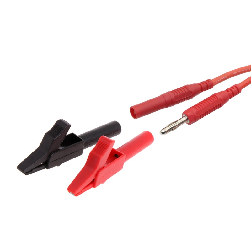 Shas 300V 15A Kẹp Cá Sấu Kẹp Kiểm Tra Điện Với 4 Mm Chuối Jack Ổ Cắm Thiết Bị Đầu Cuối Thích Hợp Cho Vạn Năng Kiểm Tra L
