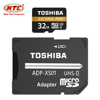 Thẻ nhớ MicroSDHC Toshiba Exceria Pro M501 32GB UHS-II U3 4K R270MB/s W150MB/s (Đen)