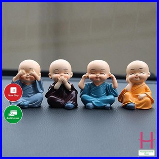 Bộ tượng 4 chú tiểu tứ không (Có hộp hàng loại 1 ) { H }