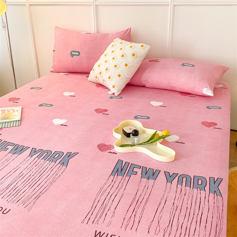 Tấm futon hoạt hình dễ thương với vòng cao su cố định bằng in mèo đen ...