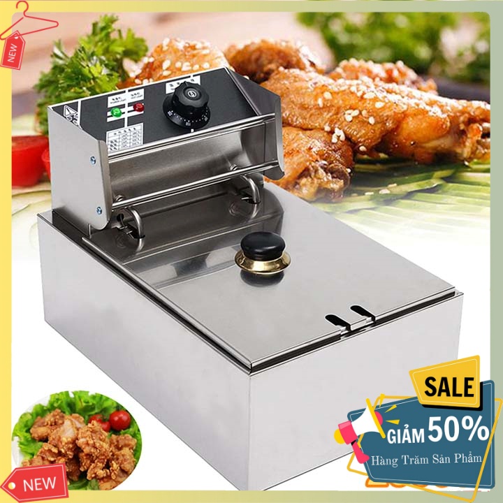 Bếp chiên SUNNY 2500W chất liệu inox dày dặn, bền bỉ theo thời gian
