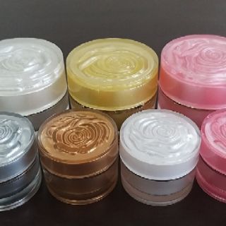 Hủ Kem Cao Cấp 10G Nắp Hoa Hồng - T44 - Thân Nhiều Màu Siêu Xinh